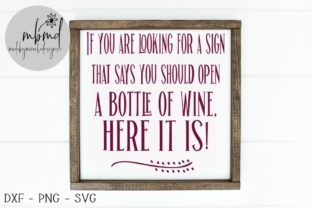 Bottle of Wine Funny Quote Graphics