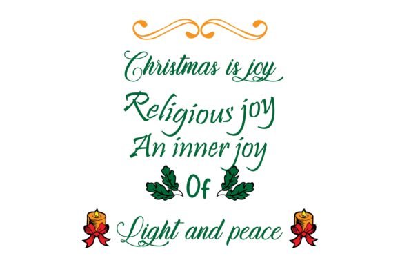 Christmas is Joy Religious is Joy Quote Graphics