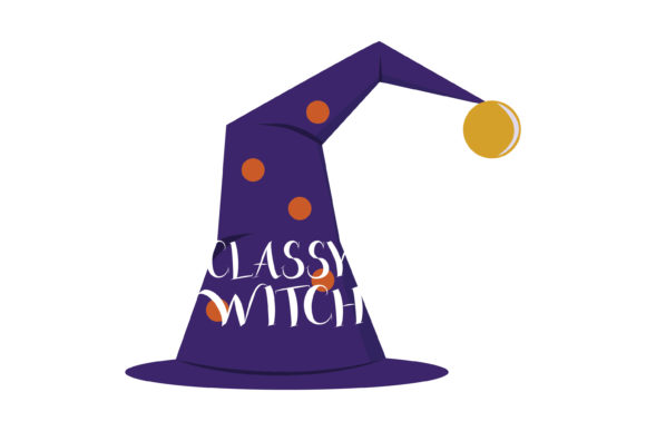 Classy Witch Quote Halloween Graphics
