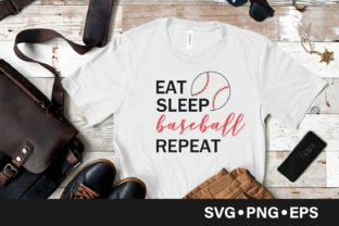 Eat Sleep Baseball Repeat Quote Graphics and Crafts