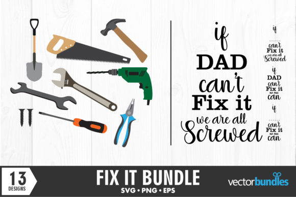 Fix It Clip Art and Quote Bundle: Graphics for Crafts