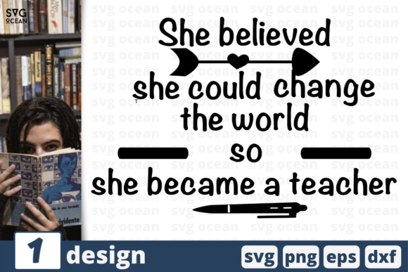 She Could Change the World Quote Graphics and Crafts