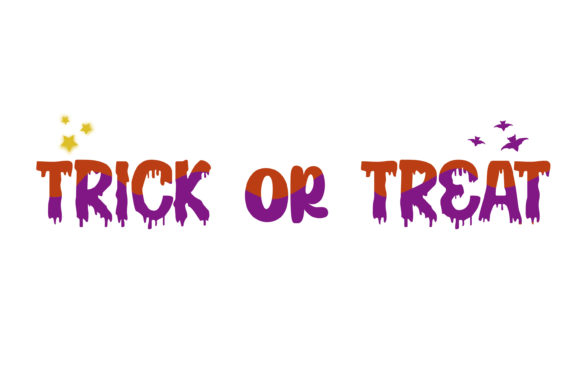 Trick or Treat Quote Halloween Graphics